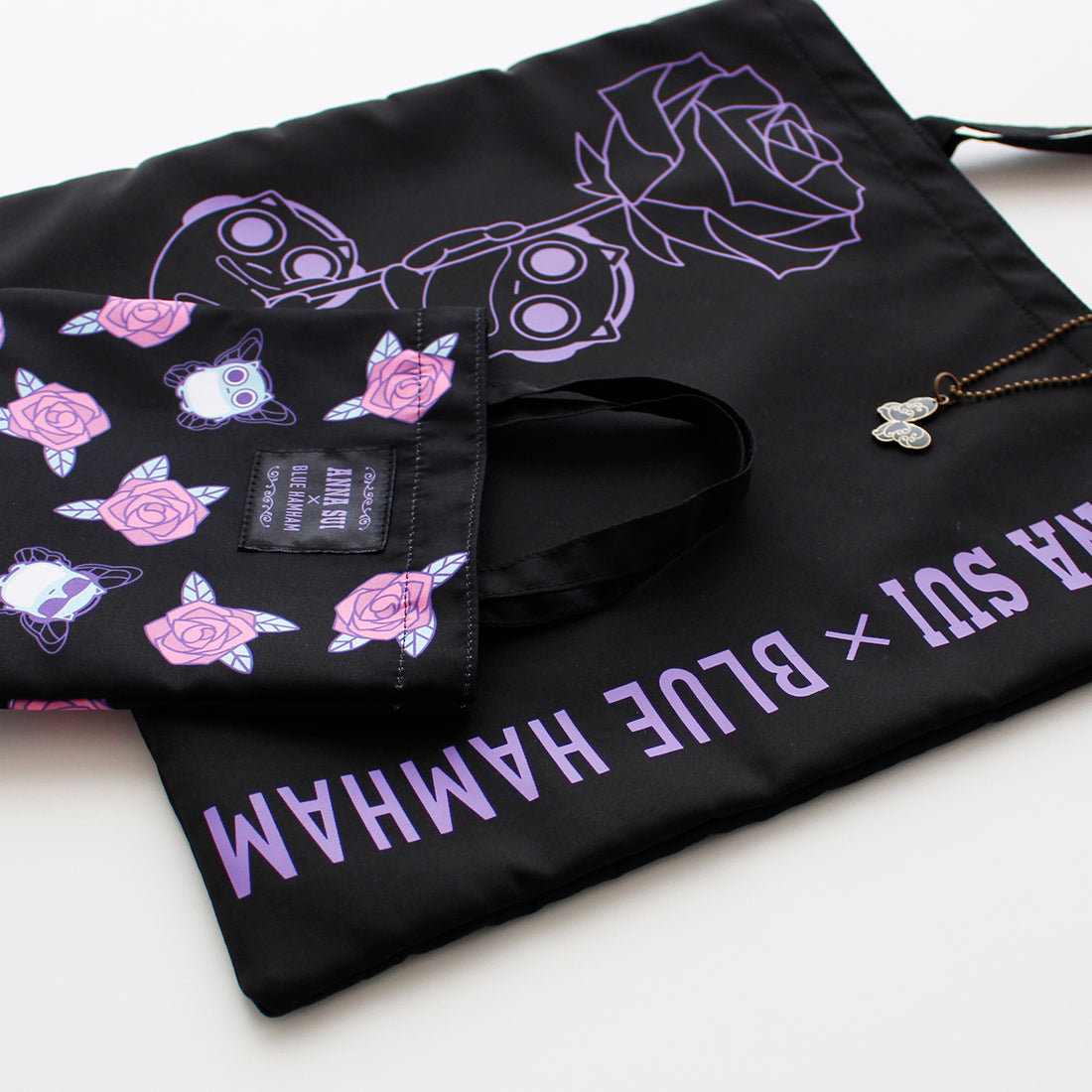 2 in 1 トートバッグ(ローズ)