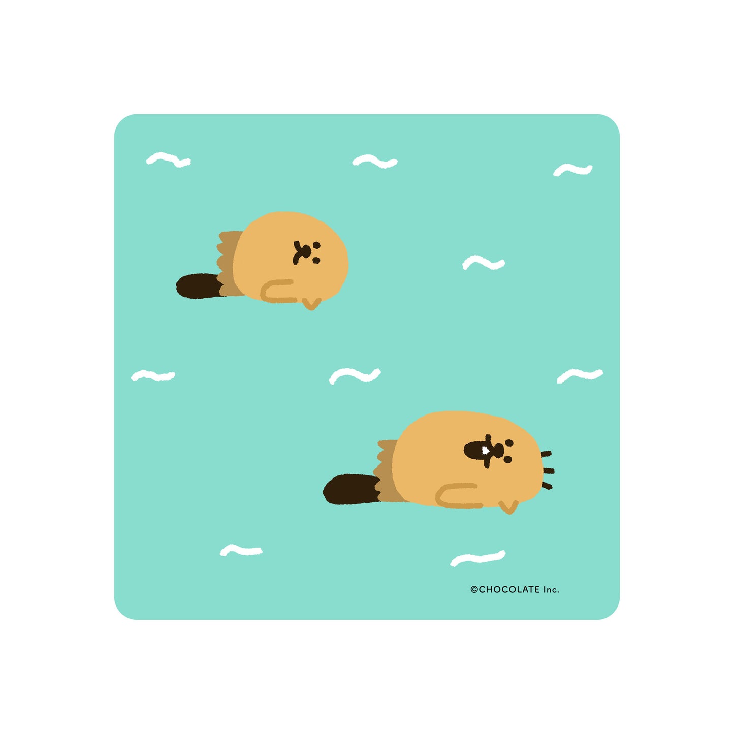 ラッコズ ハンカチ(ゆらゆら)