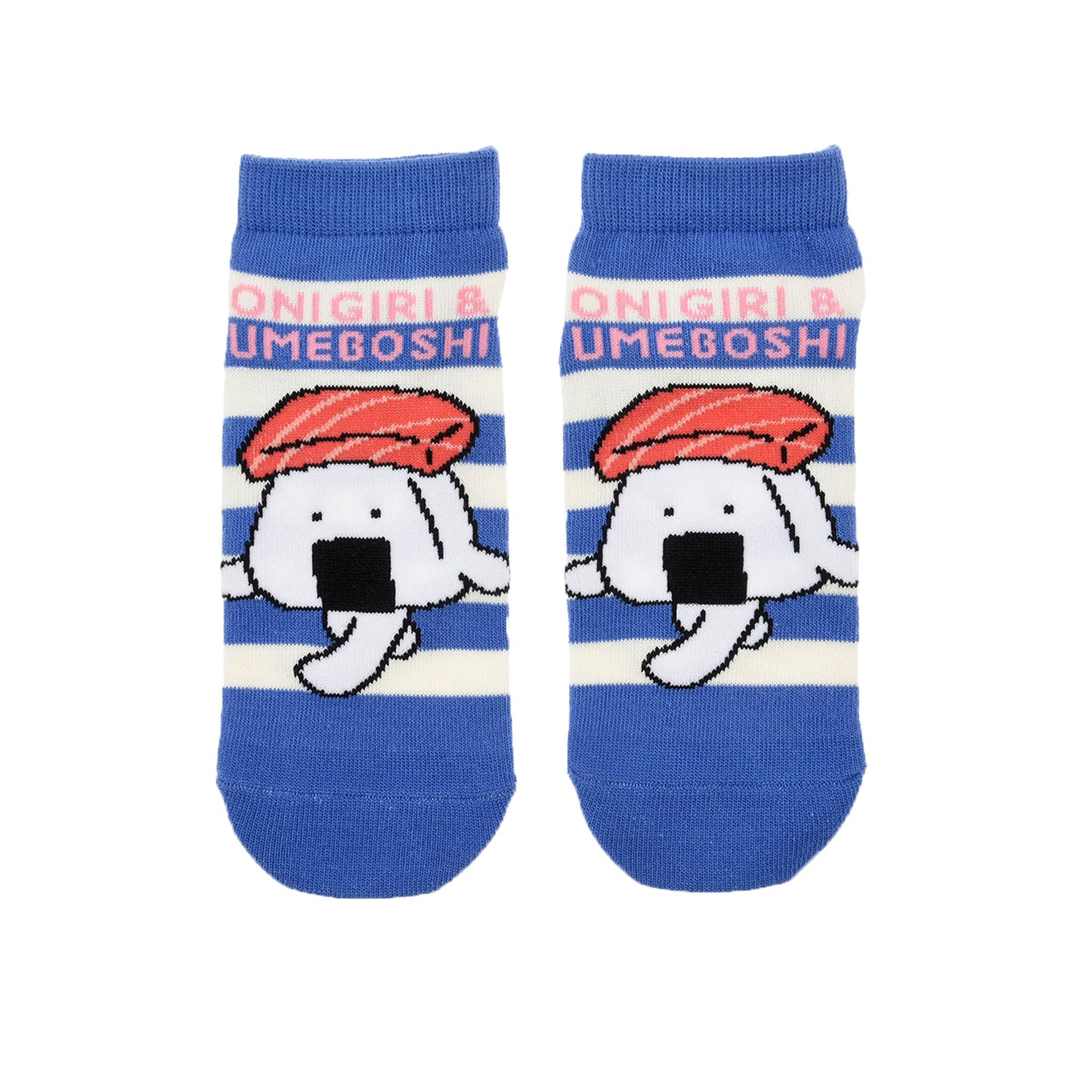 おにうめ ボーダースニーカーソックス マグロ