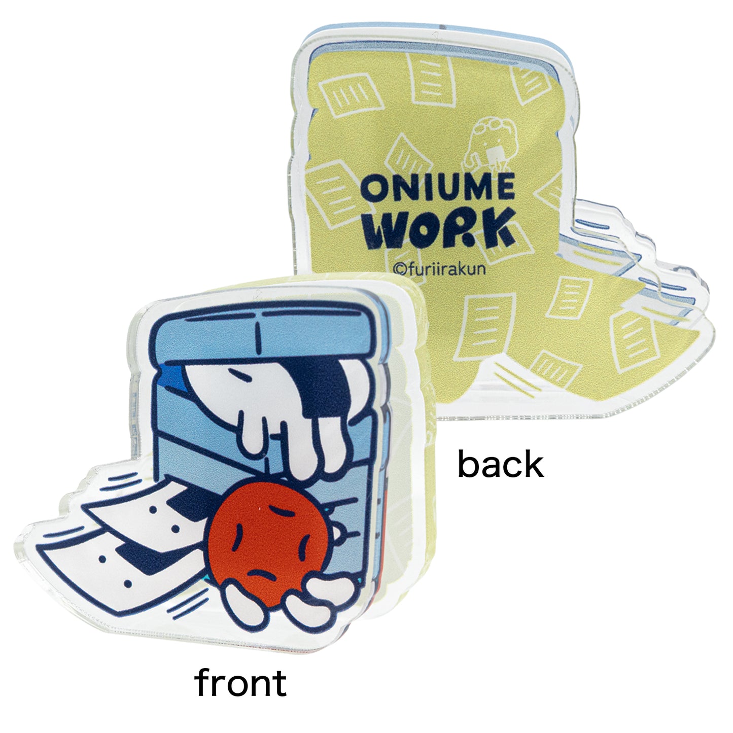 ONIUME WORK アクリルクリップスタンド(2個セット)