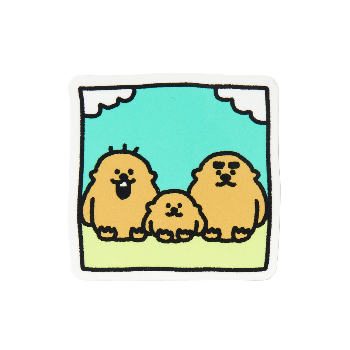 ステッカー(おすわり)