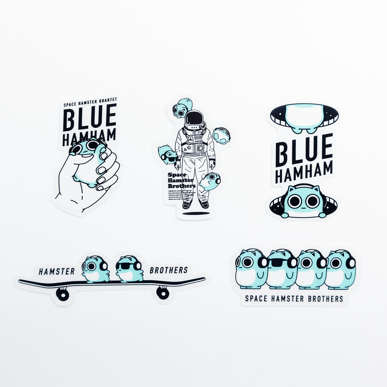 透明ステッカー BLUE HAMHAM