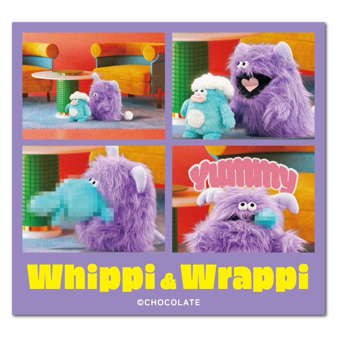 ホイッピ&ラッピ ダイカットステッカー すきすぎて食べちゃう