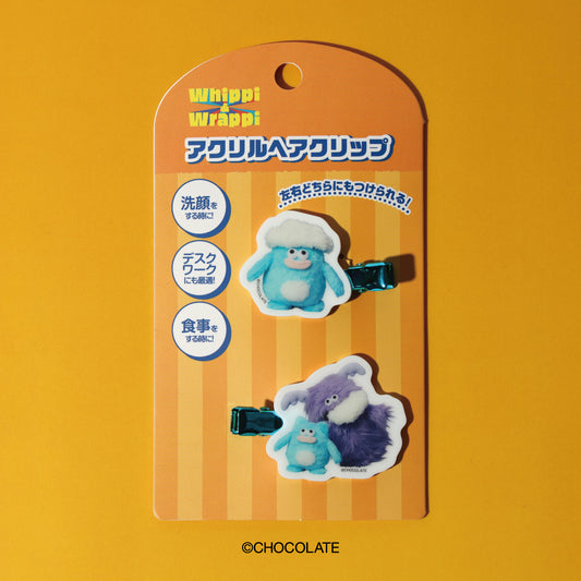 ホイッピ&ラッピ  アクリルヘアクリップ