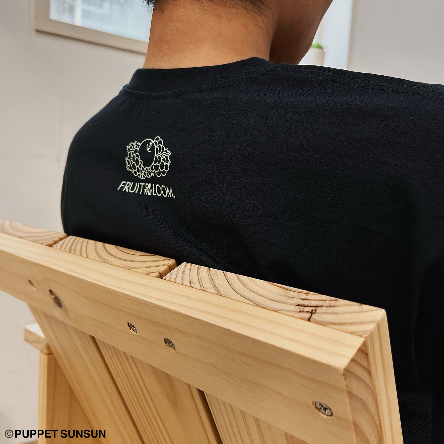 Fruit of the Loom×パペットスンスン スンスンプリントTシャツ オレンジ