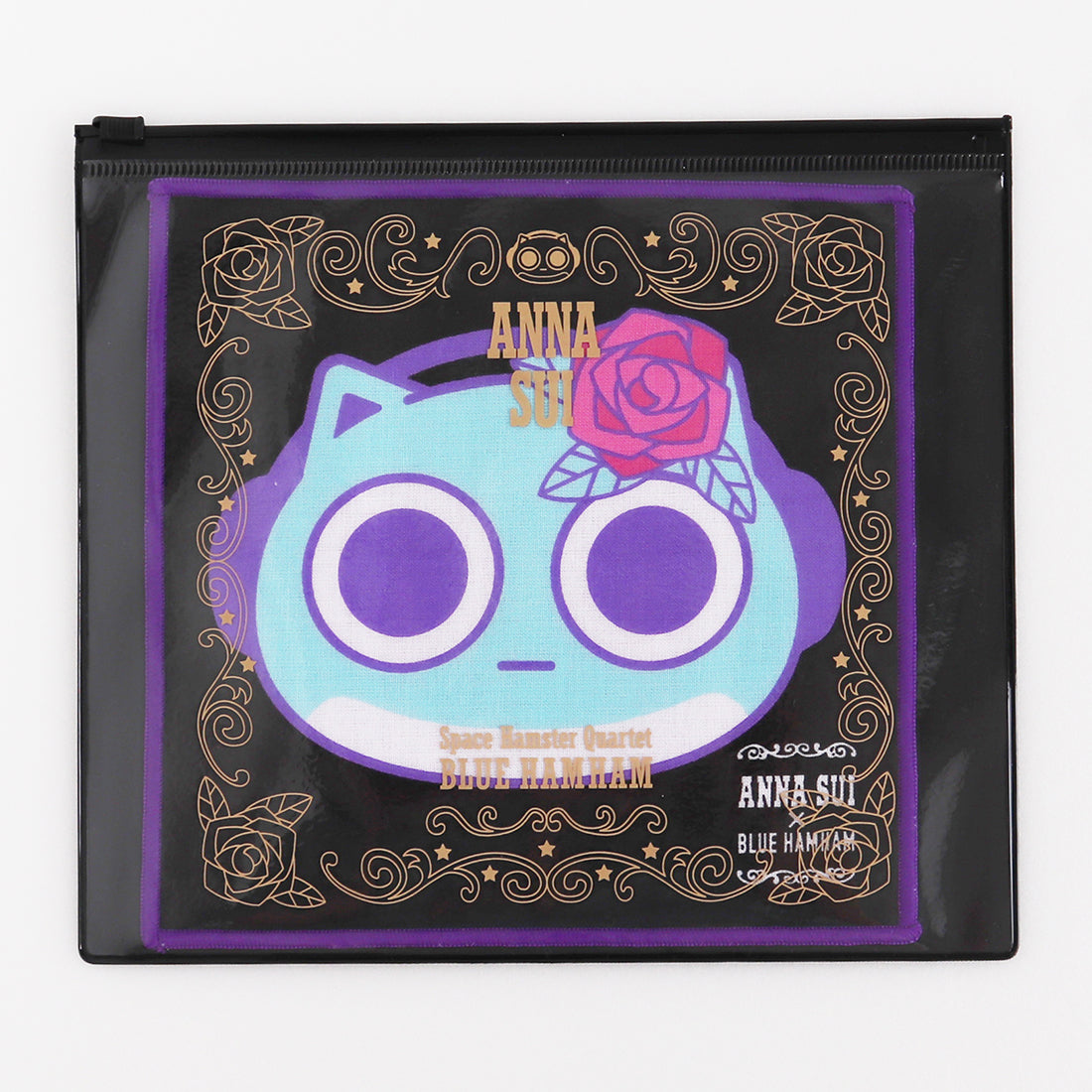 スマートフォンクリーナー ブラック（ローズ）