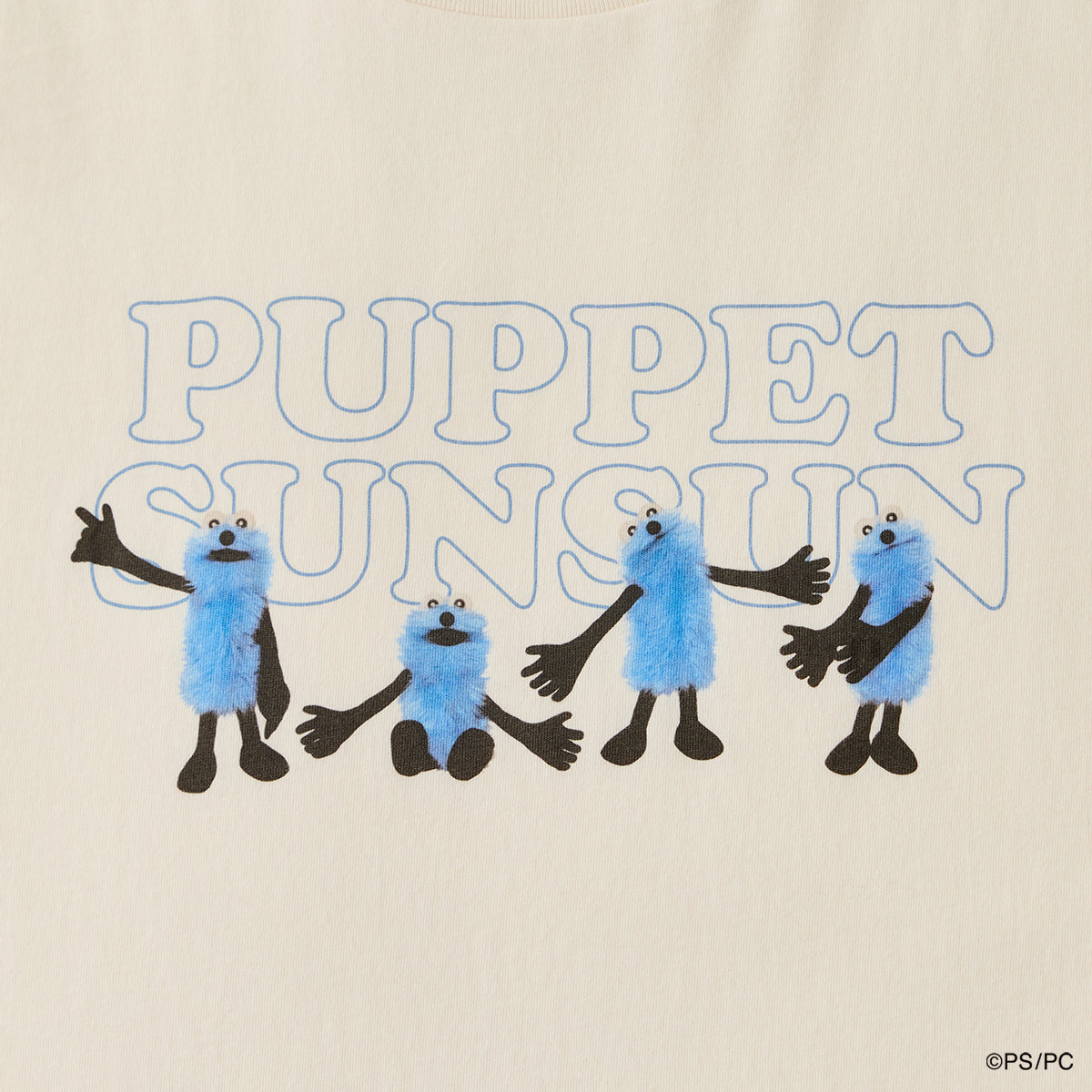 PUPPET SUNSUN COLLECTION Tシャツ  集合プリント（WHITE）