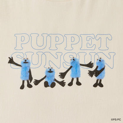 PUPPET SUNSUN COLLECTION Tシャツ  集合プリント（WHITE）