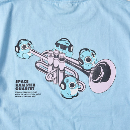 Backprint Tee_Trumpet（LIGHT BLUE）