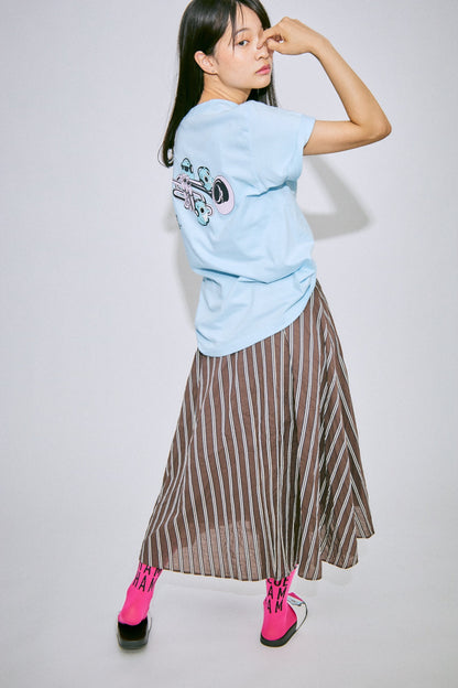 Backprint Tee_Trumpet（LIGHT BLUE）