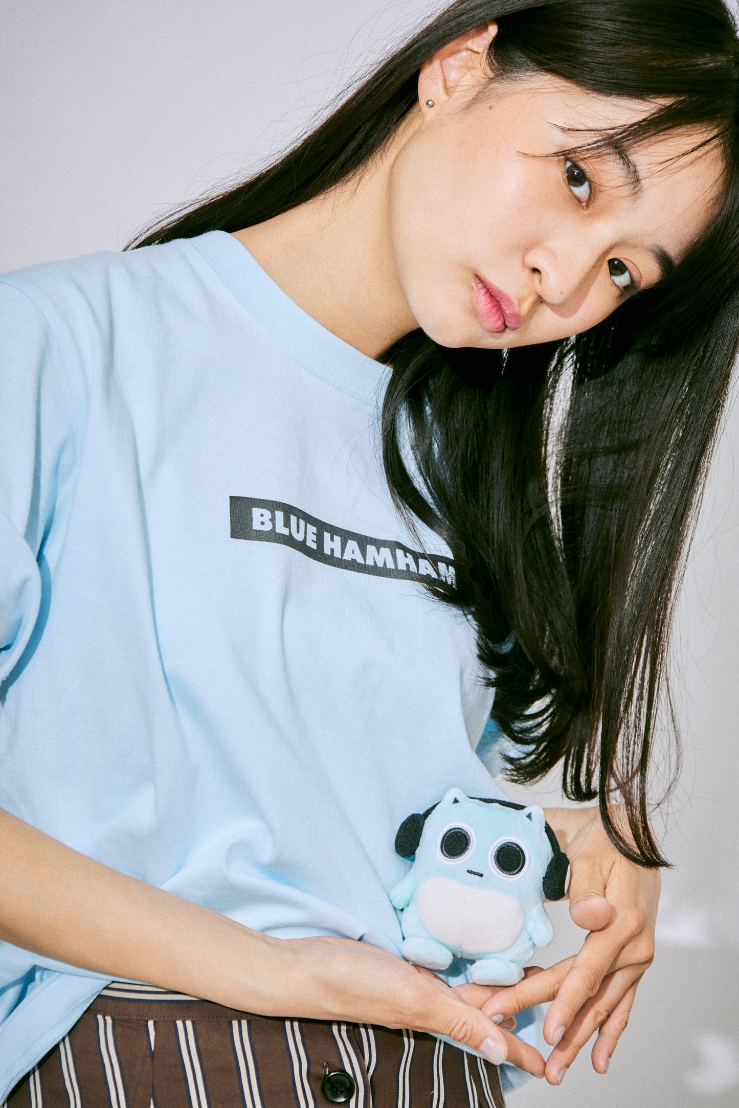 Backprint Tee_Trumpet（LIGHT BLUE）