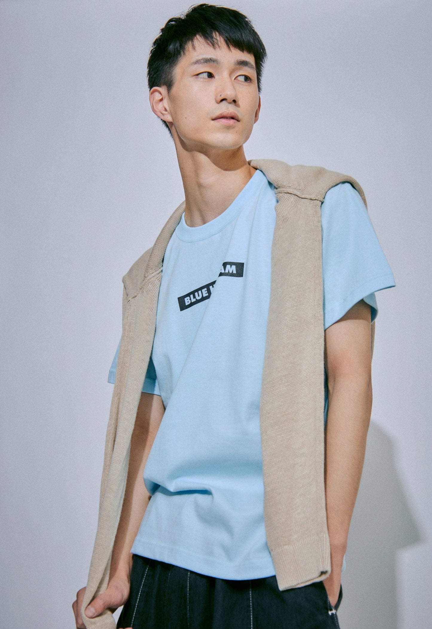 Backprint Tee_Trumpet（LIGHT BLUE）