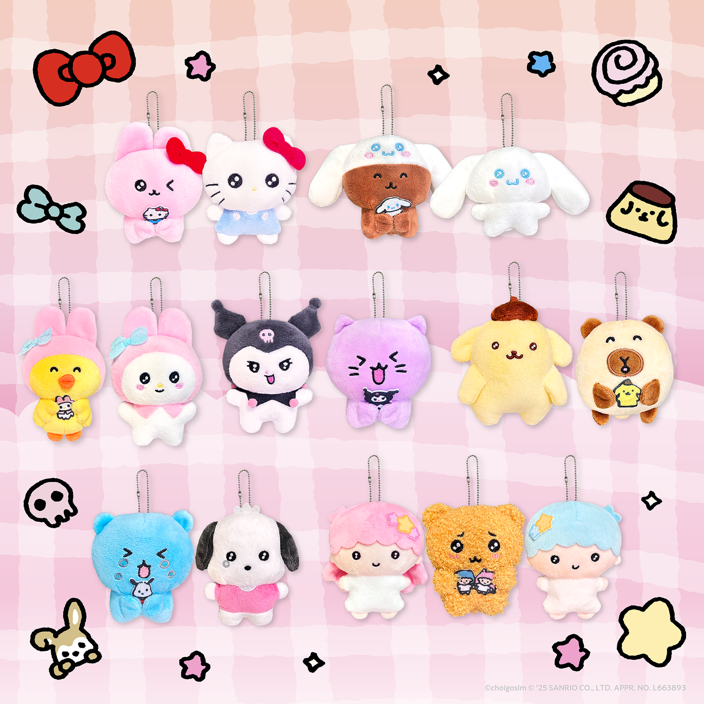 チェゴシム×サンリオキャラクターズコラボ ペアマスコット1(うさ チェゴシム×サンリオキャラクターズコラボ ペアマスコット1(うさ