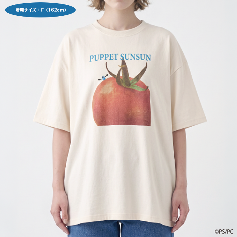 PUPPET SUNSUN COLLECTION オーバーサイズT トマト（WHITE）