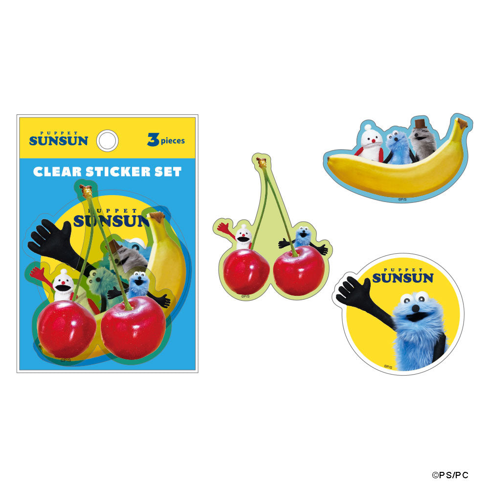 パペットスンスン クリアステッカーセット