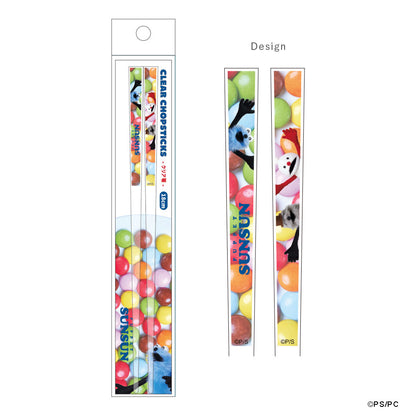 パペットスンスン １８ｃｍクリア箸