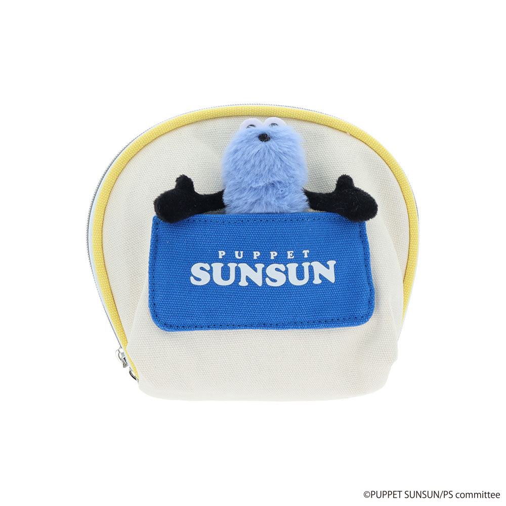 パペットスンスン ぬいぐるみバッジ付きポーチ – CHOCOLATE CHARACTER