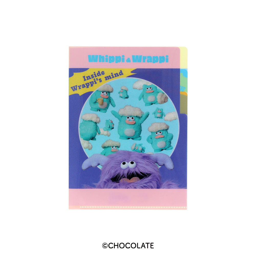 ホイッピ&ラッピ クリアファイルA5 3P – CHOCOLATE CHARACTER