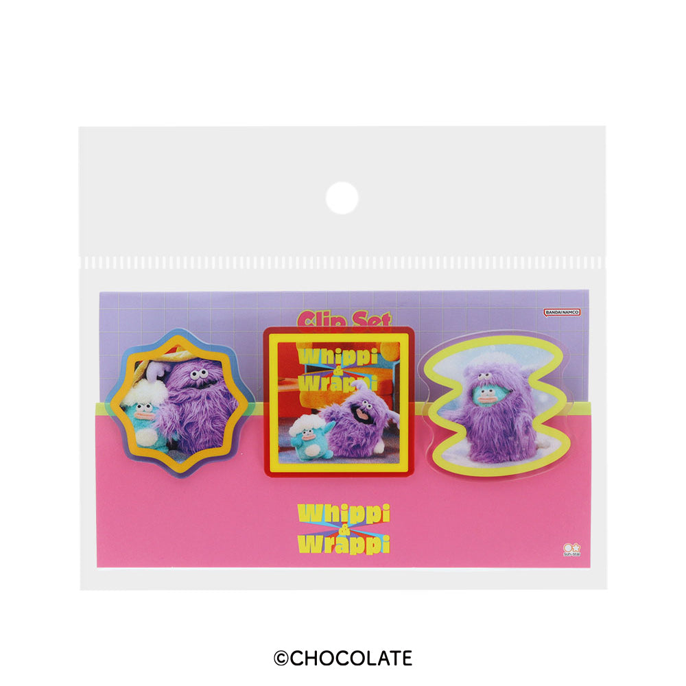 ホイッピ&ラッピ アクリルクリップセット – CHOCOLATE CHARACTER LABEL