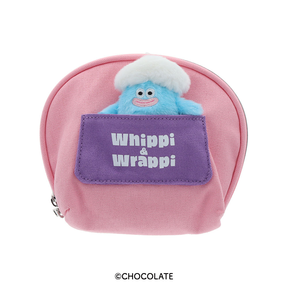 ホイッピ&ラッピ ぬいぐるみバッジ付きポーチ ホイッピ
