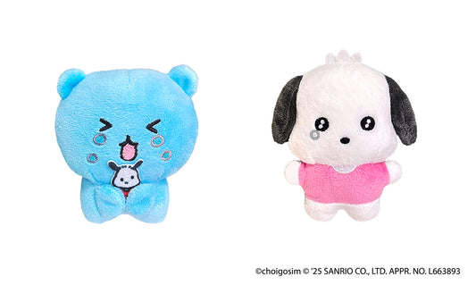 チェゴシム×サンリオキャラクターズコラボ ペアマスコット6（うわーんゴシム×ポチャッコ）