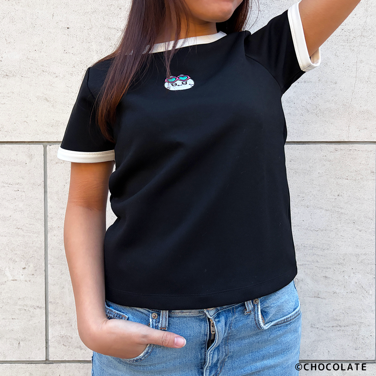 ギャルネコ リンガーTシャツ ツナ