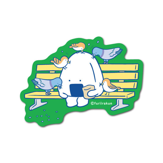 おにうめ ダイカットミニステッカー エサやり