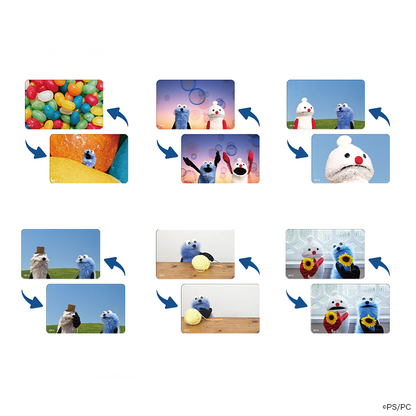 パペットスンスン レンチキュラーステッカー