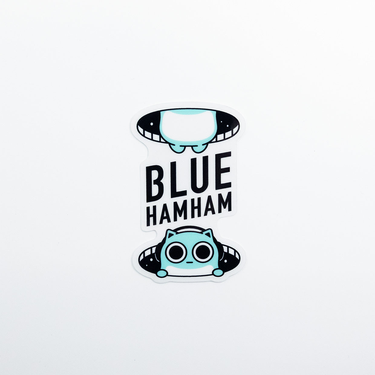 透明ステッカー BLUE HAMHAM