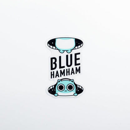 透明ステッカー BLUE HAMHAM