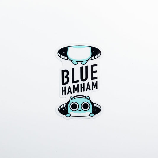 透明ステッカー BLUE HAMHAM