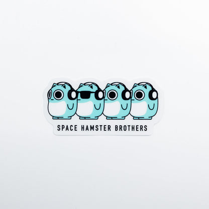 透明ステッカー SPACE HAMSTER
