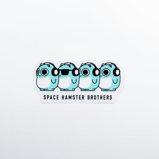 透明ステッカー SPACE HAMSTER