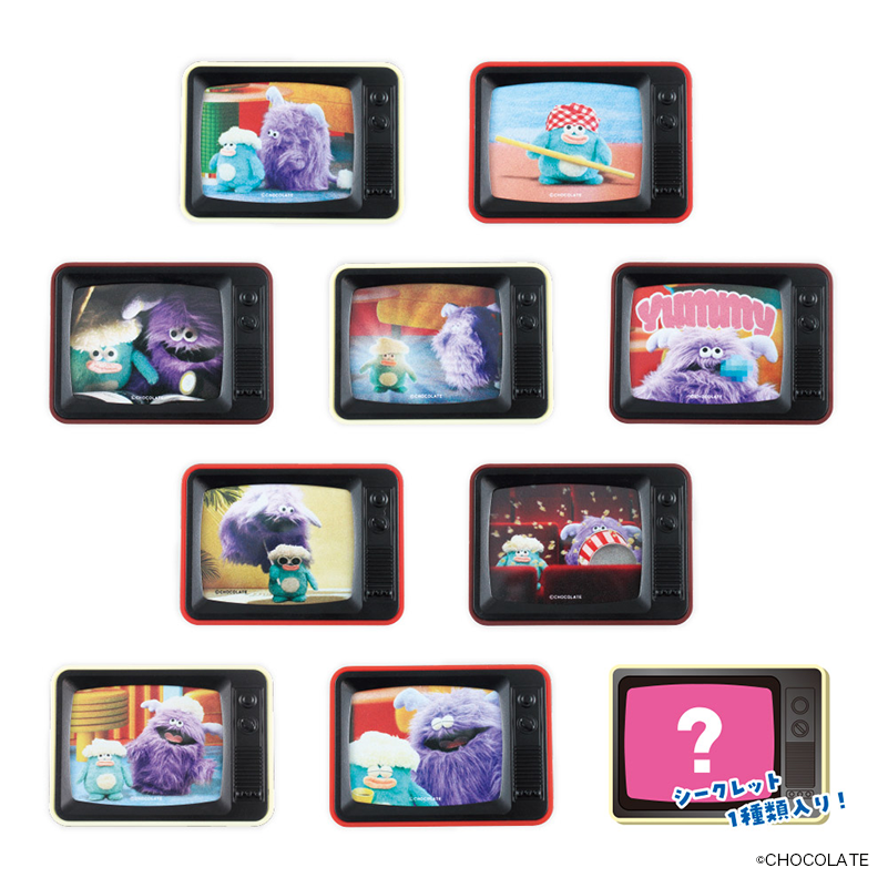 ホイッピ＆ラッピ シークレットテレビ型マグネット 単品（ランダム10種）