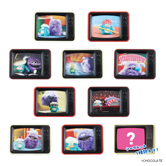 ホイッピ＆ラッピ シークレットテレビ型マグネット 単品（ランダム10種）