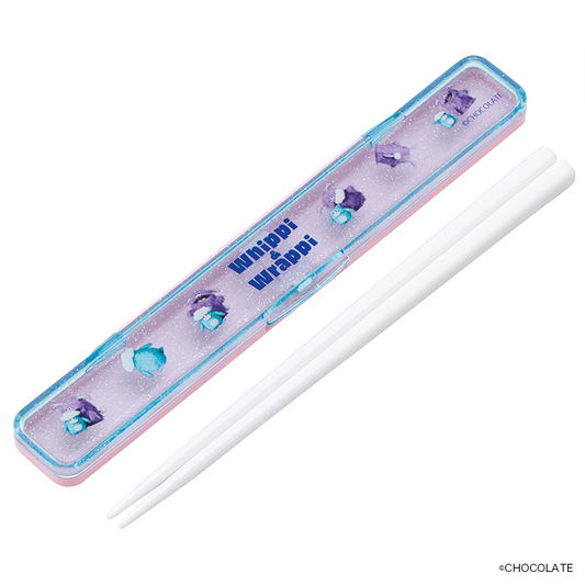 ホイッピ&ラッピ 音の鳴らない箸・箸箱セット 箸18cm ABC3