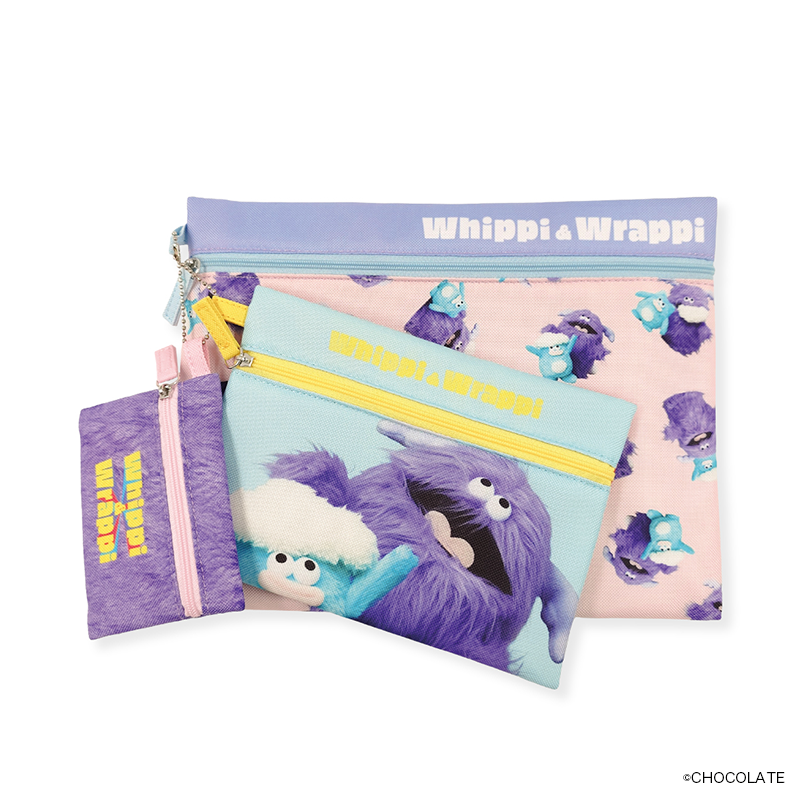 ホイッピ&ラッピ ３連ポーチ