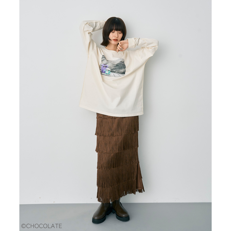 ホイッピ&ラッピ プリントロンTee①【YECCA VECCA】