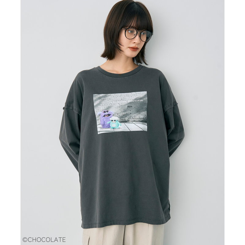 ホイッピ&ラッピ プリントロンTee①【YECCA VECCA】