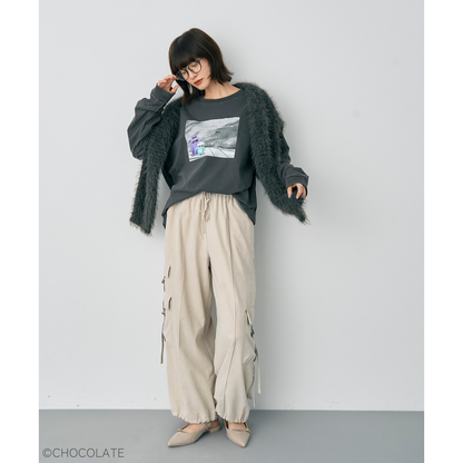 ホイッピ&ラッピ プリントロンTee①【YECCA VECCA】