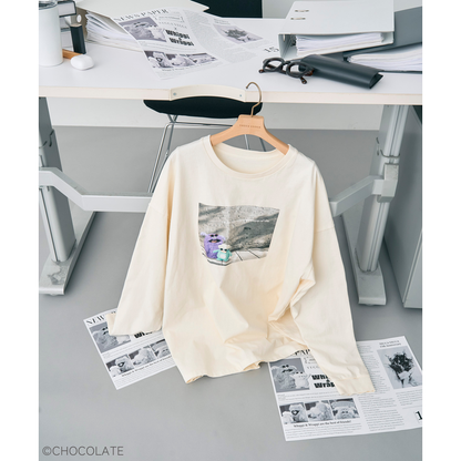 ホイッピ&ラッピ プリントロンTee①【YECCA VECCA】