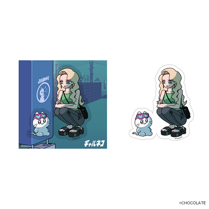 ギャルネコ シチュエーションステッカー