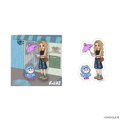 ギャルネコ シチュエーションステッカー