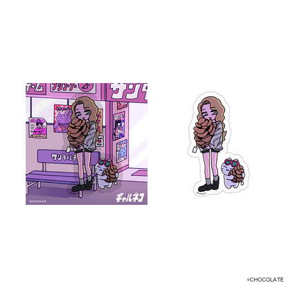 ギャルネコ シチュエーションステッカー