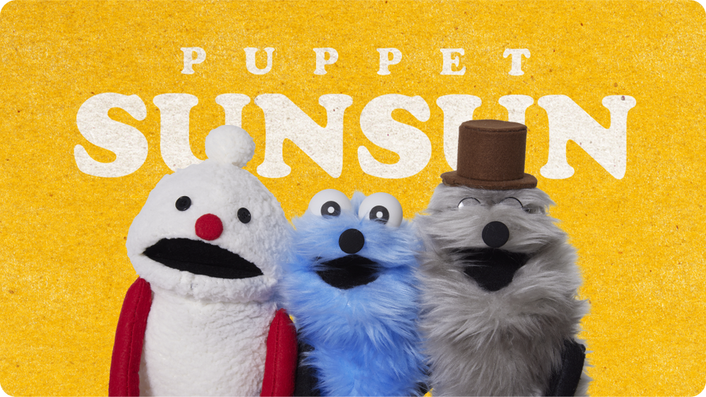 パペットスンスン SUNSUN 公式 ぬいぐるみ パペットスンスン STUFFED TOY – CHOCOLATE CHARACTER LABEL