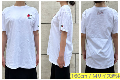 Fruit of the Loom×パペットスンスン スンスンプリントTシャツ オレンジ　